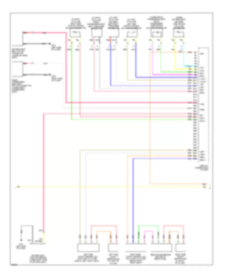 Supplemental Restraints Wiring Diagram 2 Door 2 of 3 for Honda Accord LX 2010