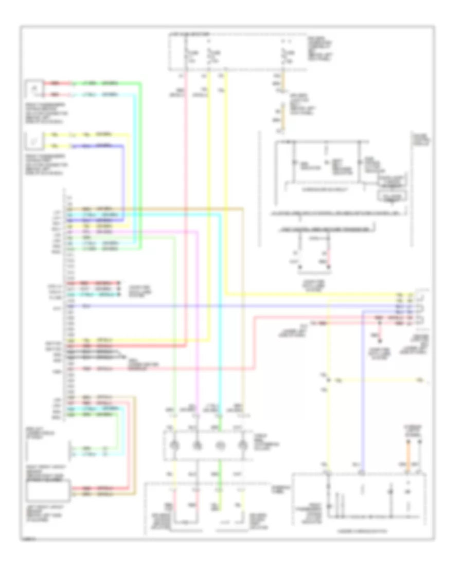 Supplemental Restraints Wiring Diagram, 4 Door (1 of 3) for Honda Accord LX 2010