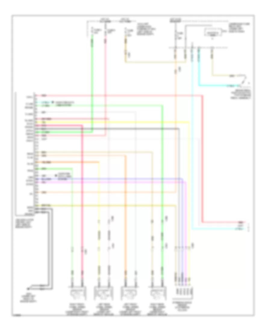 Anti lock Brakes Wiring Diagram 1 of 2 for Honda Pilot EX 2011