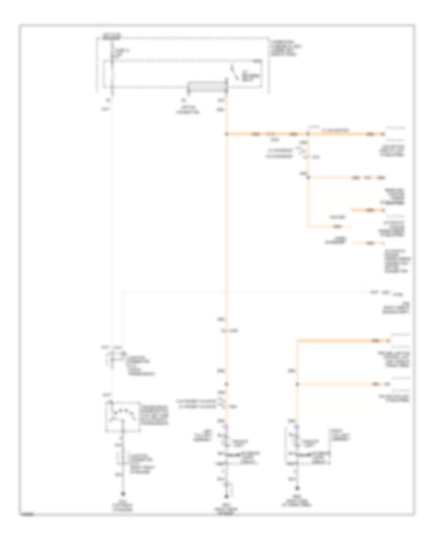 Backup Lamps Wiring Diagram for Honda Pilot EX 2011