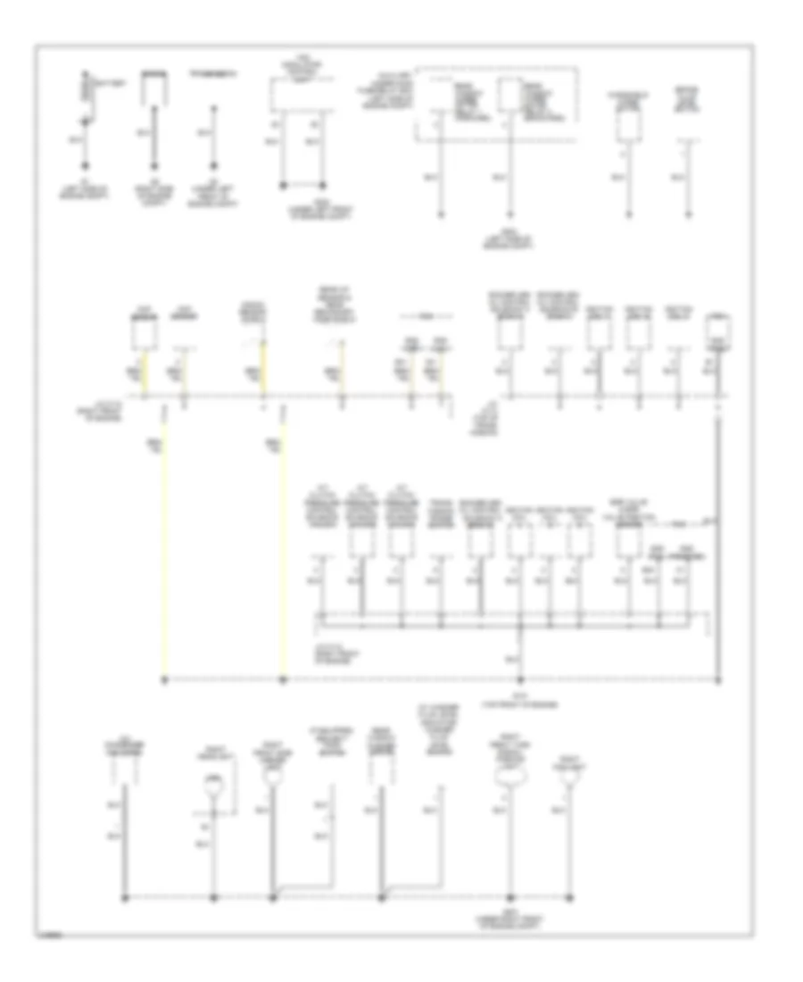 Ground Distribution Wiring Diagram 1 of 5 for Honda Pilot EX 2011