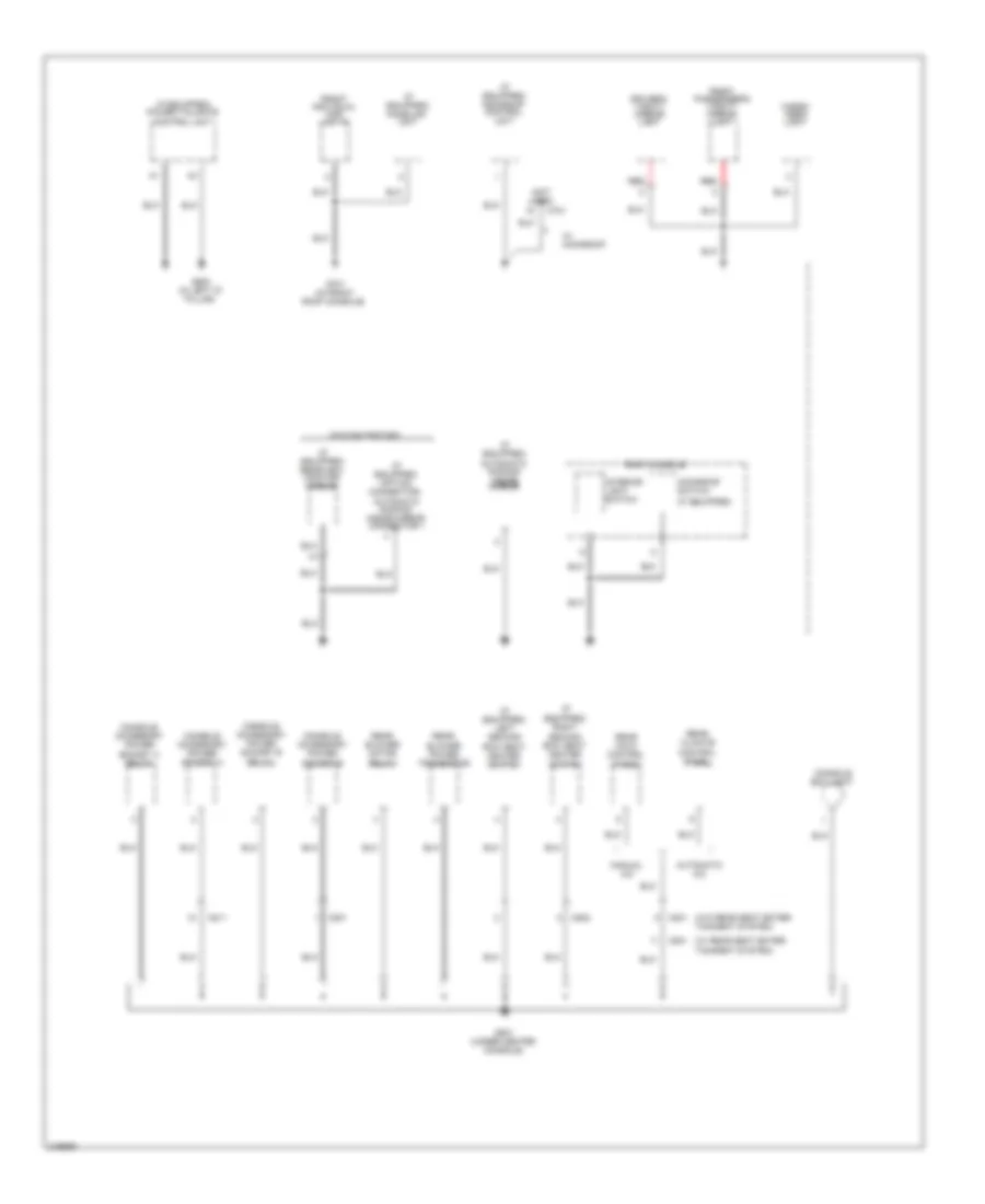 Ground Distribution Wiring Diagram 5 of 5 for Honda Pilot EX 2011