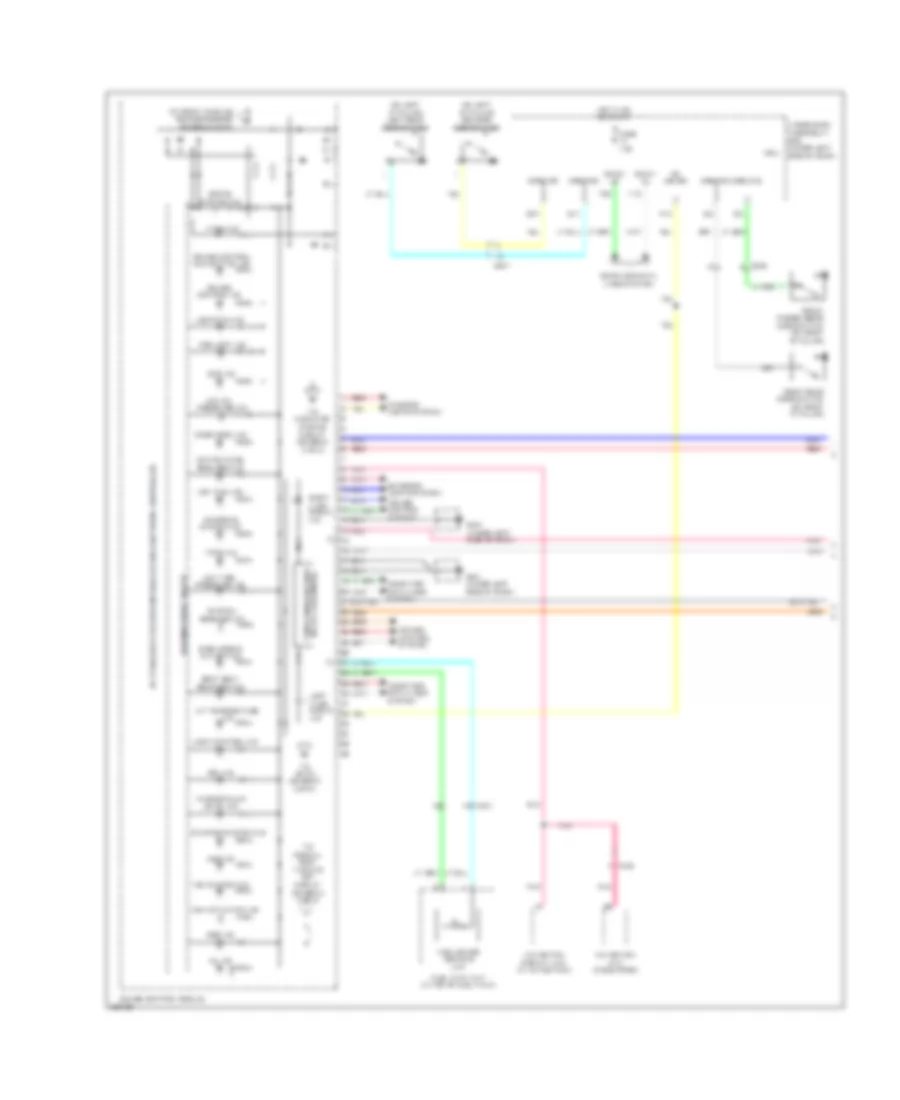 Instrument Cluster Wiring Diagram 1 of 2 for Honda Pilot EX 2011