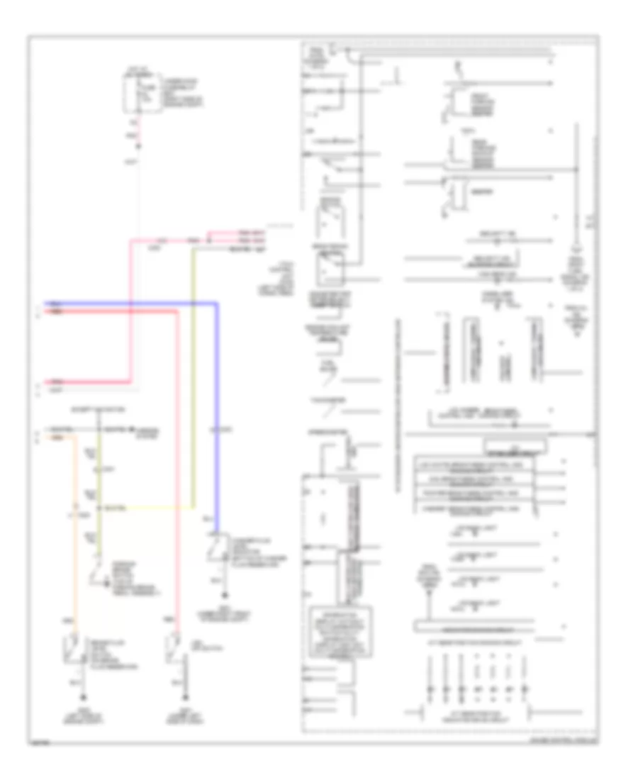 Instrument Cluster Wiring Diagram (2 of 2) for Honda Pilot EX 2011