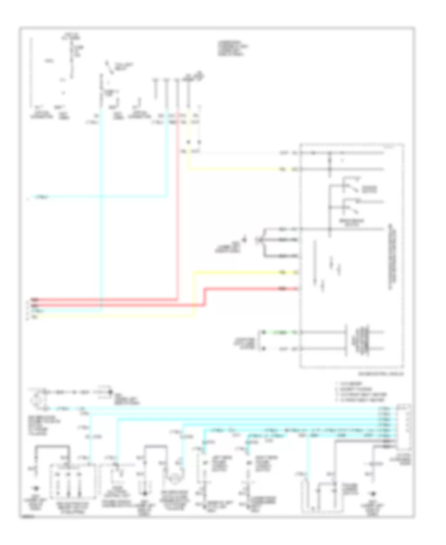 Instrument Illumination Wiring Diagram (3 of 3) for Honda Pilot EX 2011