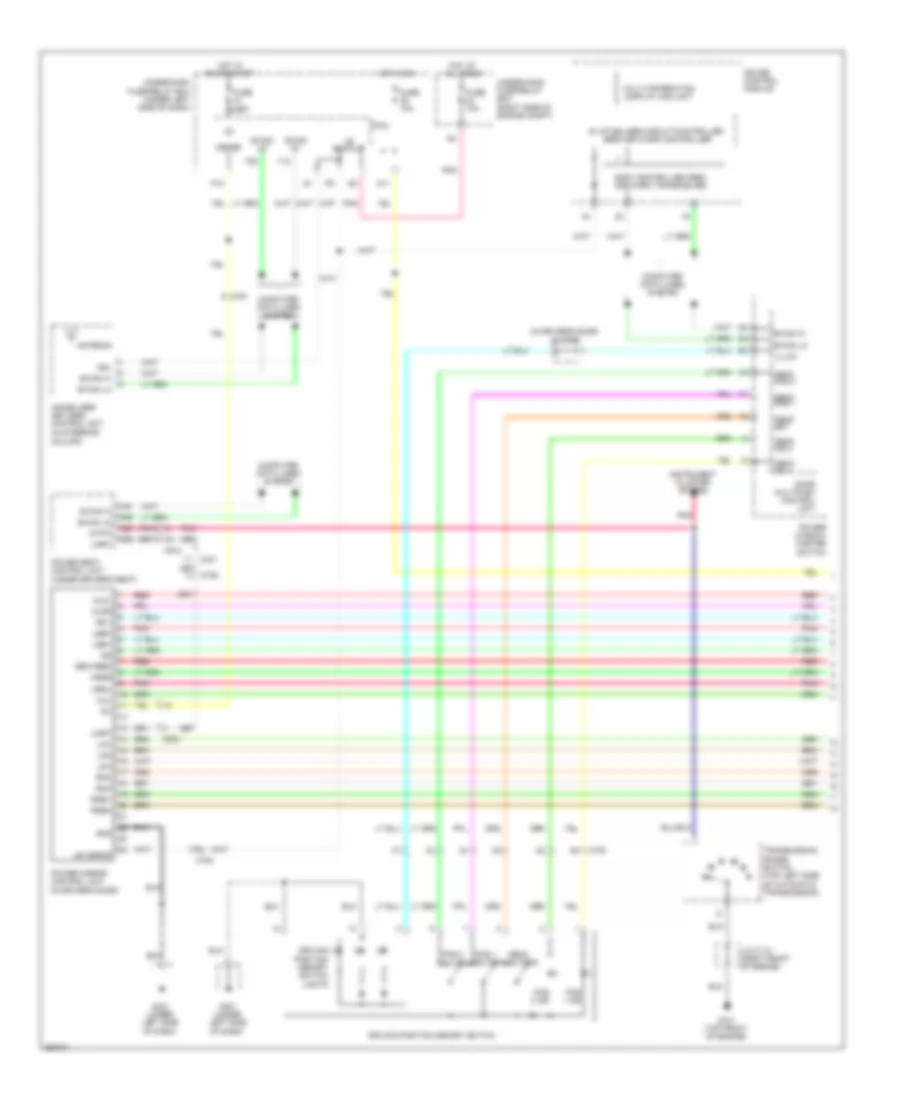 Memory Mirrors Wiring Diagram 1 of 2 for Honda Pilot EX 2011