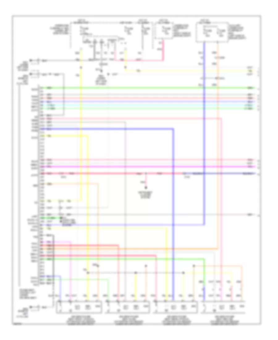 Memory Seat Wiring Diagram (1 of 2) for Honda Pilot EX 2011