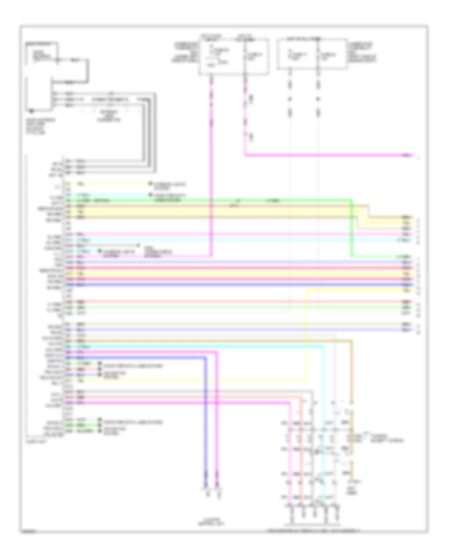 Navigation Wiring Diagram (1 of 6) for Honda Pilot EX 2011
