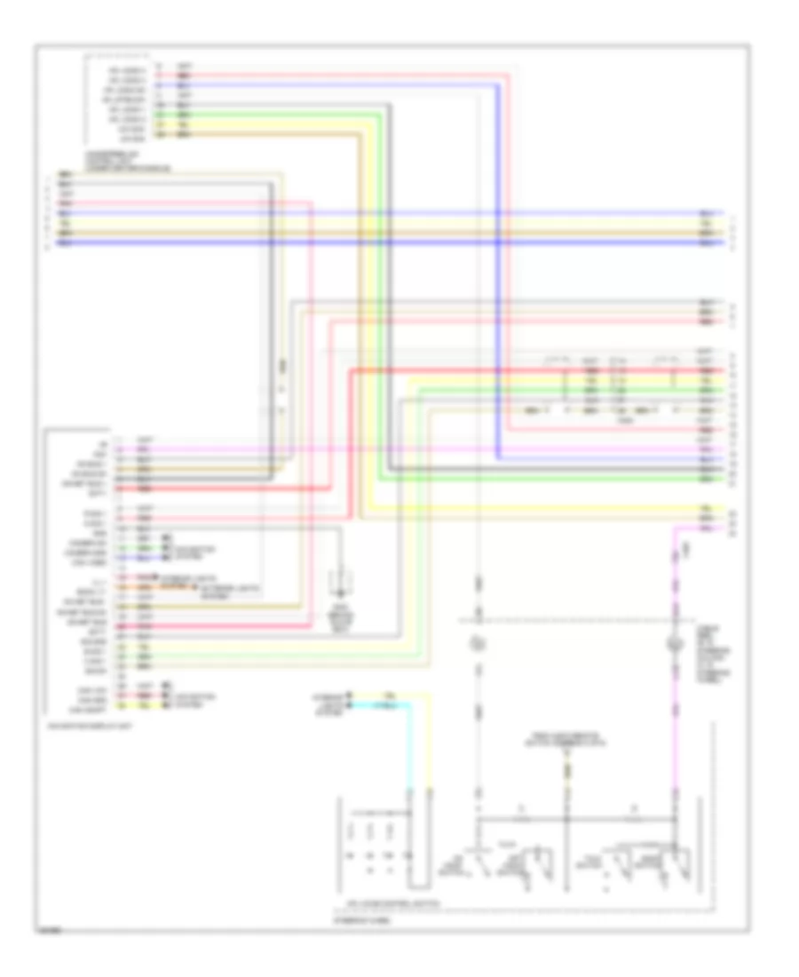 Navigation Wiring Diagram (5 of 6) for Honda Pilot EX 2011