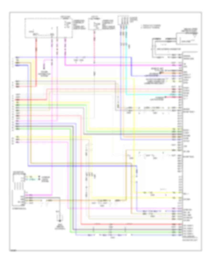 Navigation Wiring Diagram 6 of 6 for Honda Pilot EX 2011