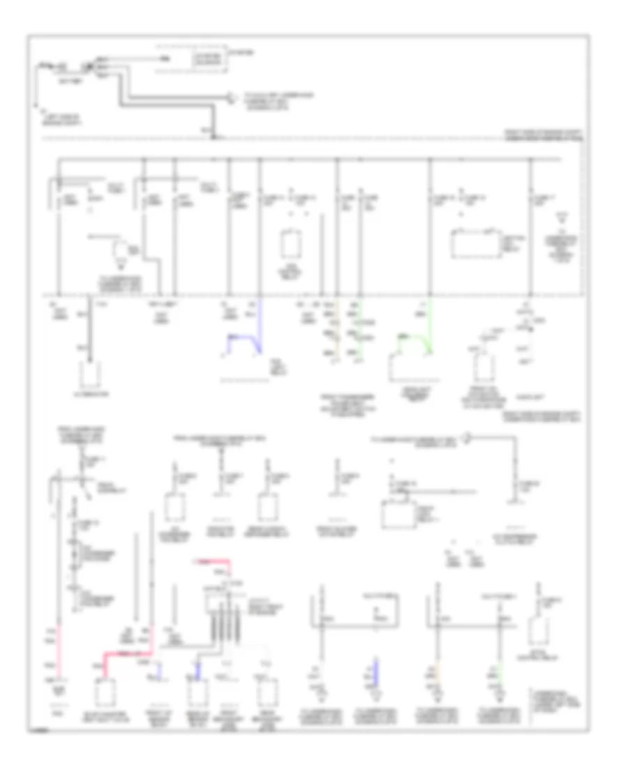 Power Distribution Wiring Diagram 1 of 9 for Honda Pilot EX 2011