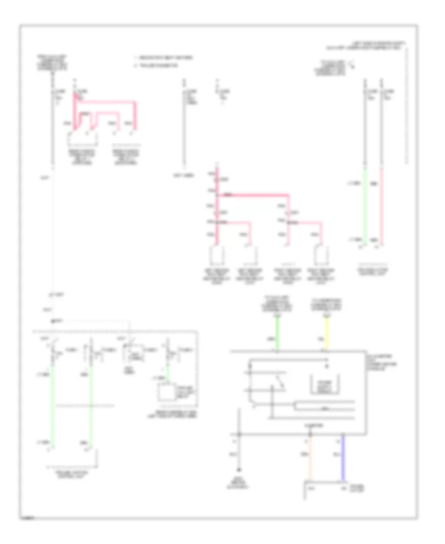 Power Distribution Wiring Diagram (3 of 9) for Honda Pilot EX 2011