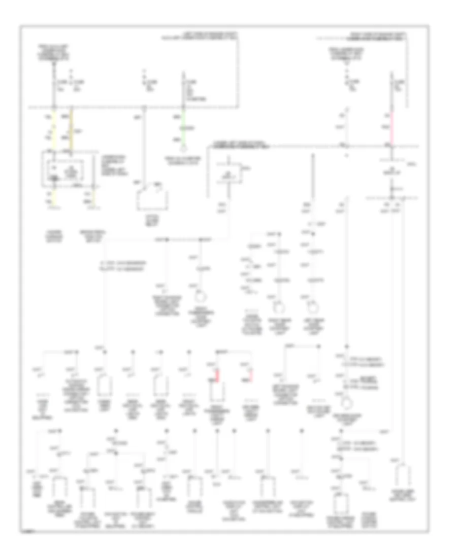 Power Distribution Wiring Diagram 4 of 9 for Honda Pilot EX 2011