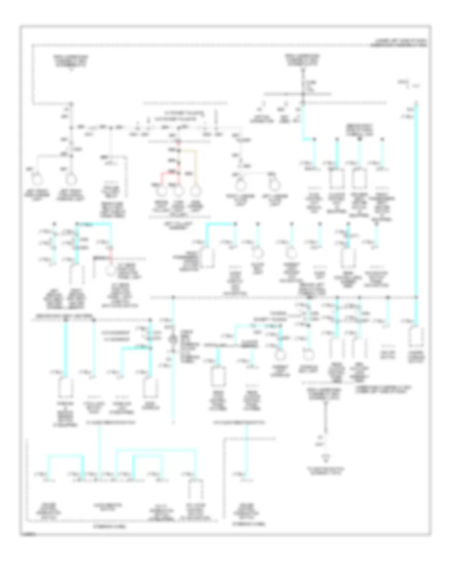 Power Distribution Wiring Diagram (6 of 9) for Honda Pilot EX 2011