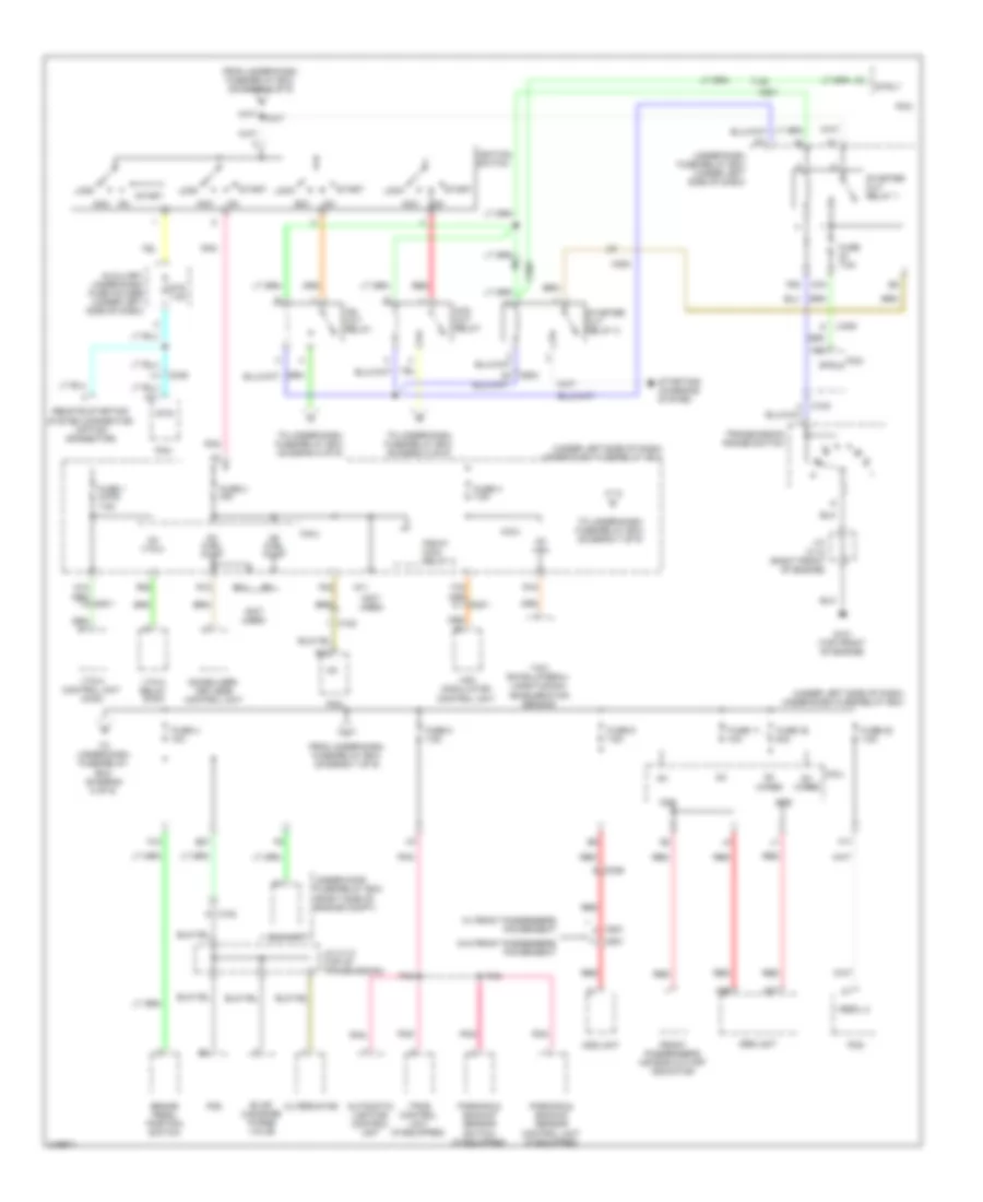 Power Distribution Wiring Diagram 7 of 9 for Honda Pilot EX 2011