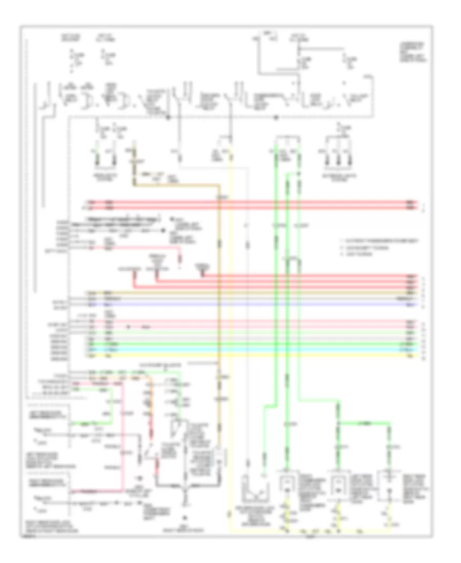 Power Door Locks Wiring Diagram 1 of 3 for Honda Pilot EX 2011