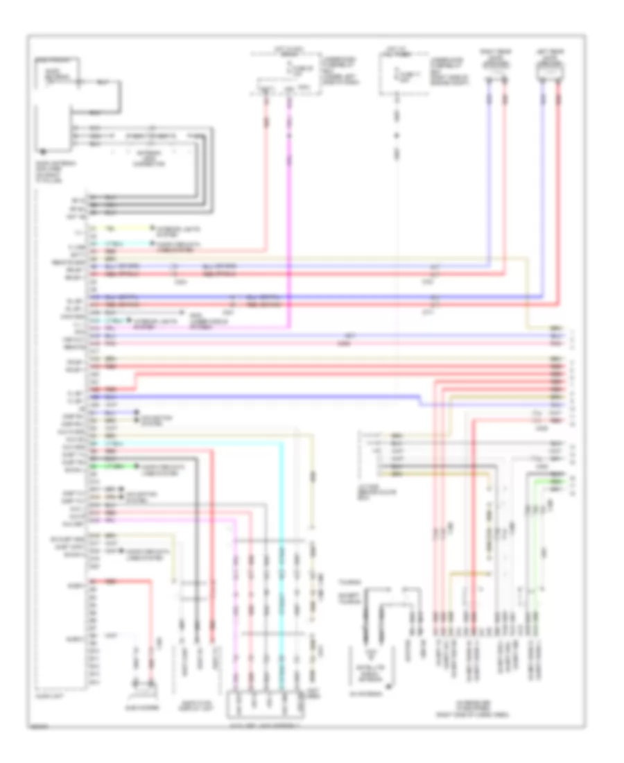 Base Radio Wiring Diagram 1 of 2 for Honda Pilot EX 2011