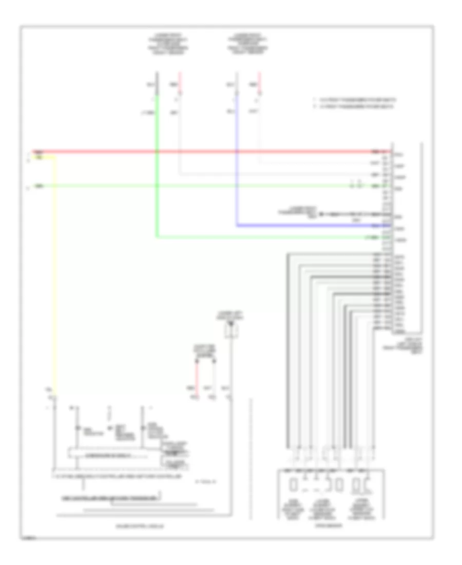 Supplemental Restraints Wiring Diagram (3 of 3) for Honda Pilot EX 2011