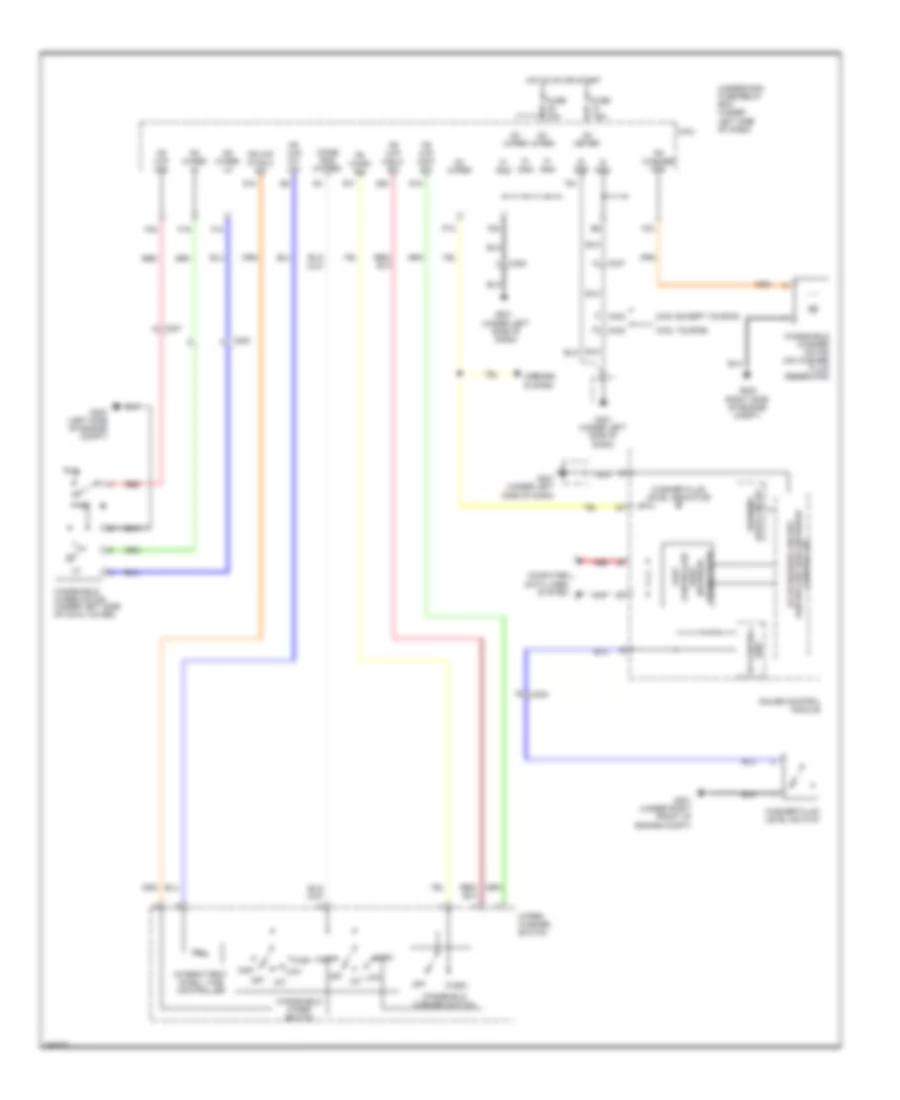 Front Wiper Washer Wiring Diagram for Honda Pilot EX 2011