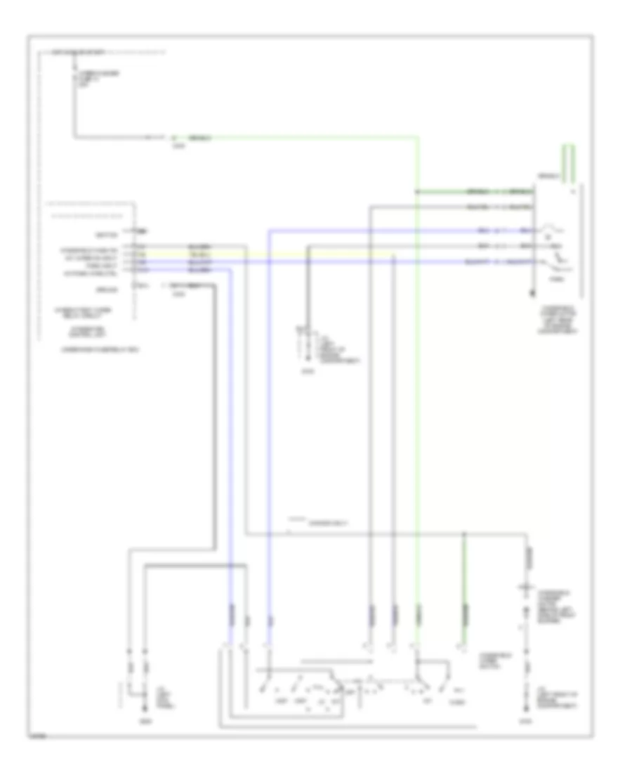 Электросхема стеклоочистителя, дворников и омывателя для Honda Civic del Sol VTEC 1997
