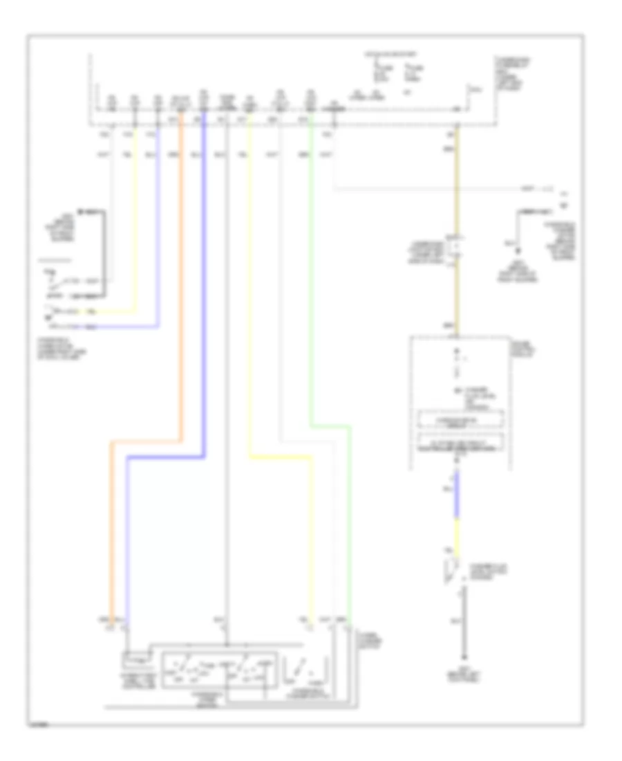 Электросхема передних стеклоочистителей дворников и омывателя лобового стекла, Гибрид для Honda Civic DX 2010