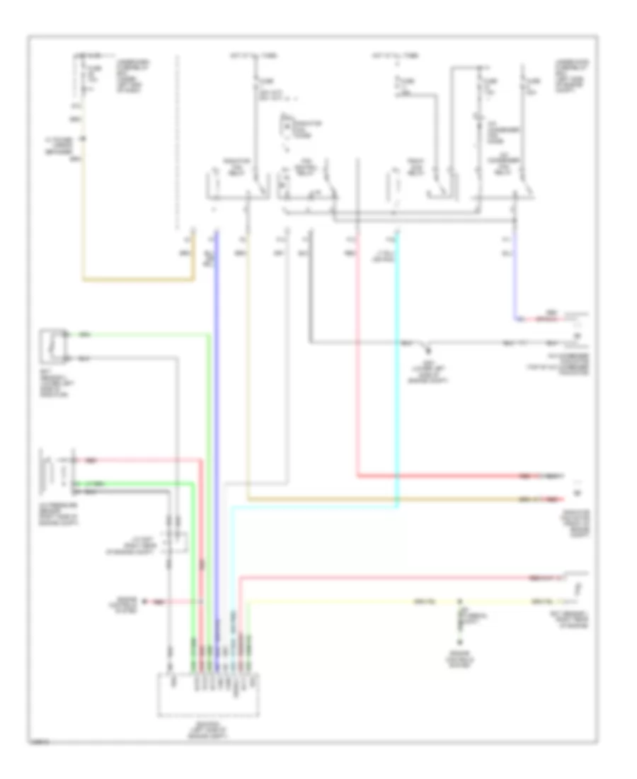 Cooling Fan Wiring Diagram Except Hybrid for Honda Civic DX 2010