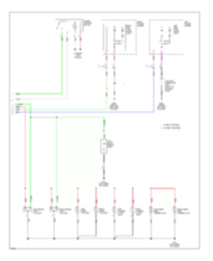 Exterior Lamps Wiring Diagram, Hybrid (2 of 2) for Honda Civic DX 2010
