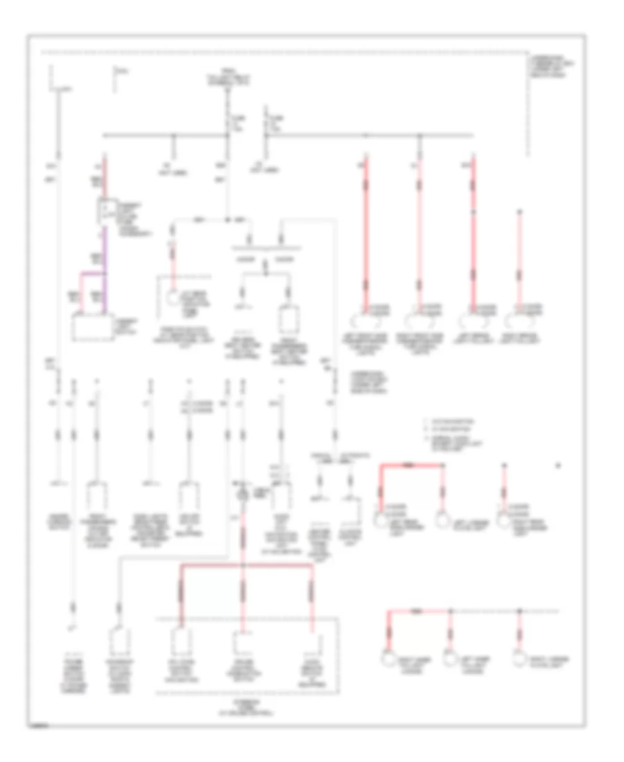 Power Distribution Wiring Diagram, Except Hybrid (5 of 5) for Honda Civic DX 2010