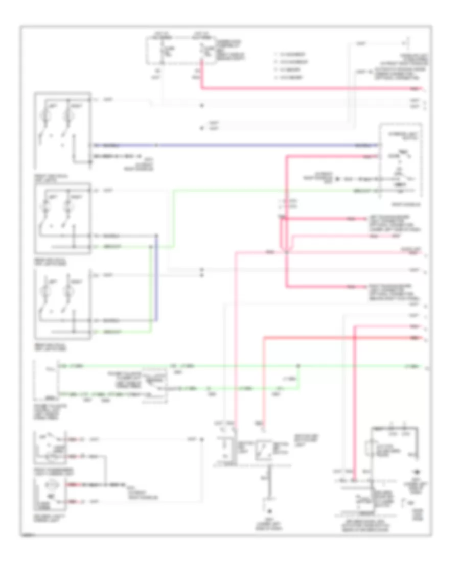 Courtesy Lamps Wiring Diagram 1 of 2 for Honda Pilot LX 2011