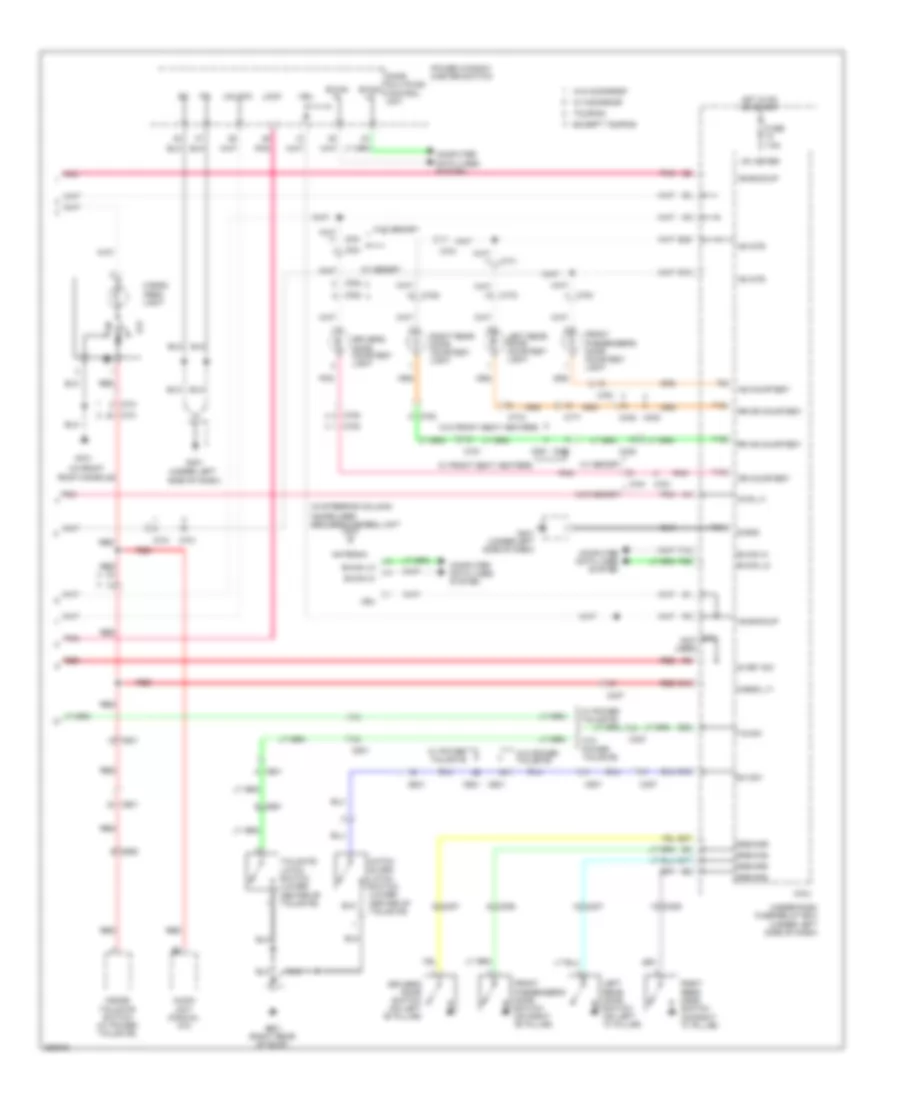 Courtesy Lamps Wiring Diagram (2 of 2) for Honda Pilot LX 2011
