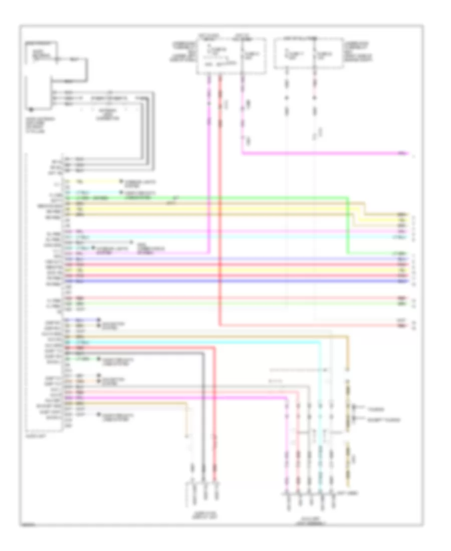 Premium Radio Wiring Diagram, without Navigation (1 of 4) for Honda Pilot LX 2011