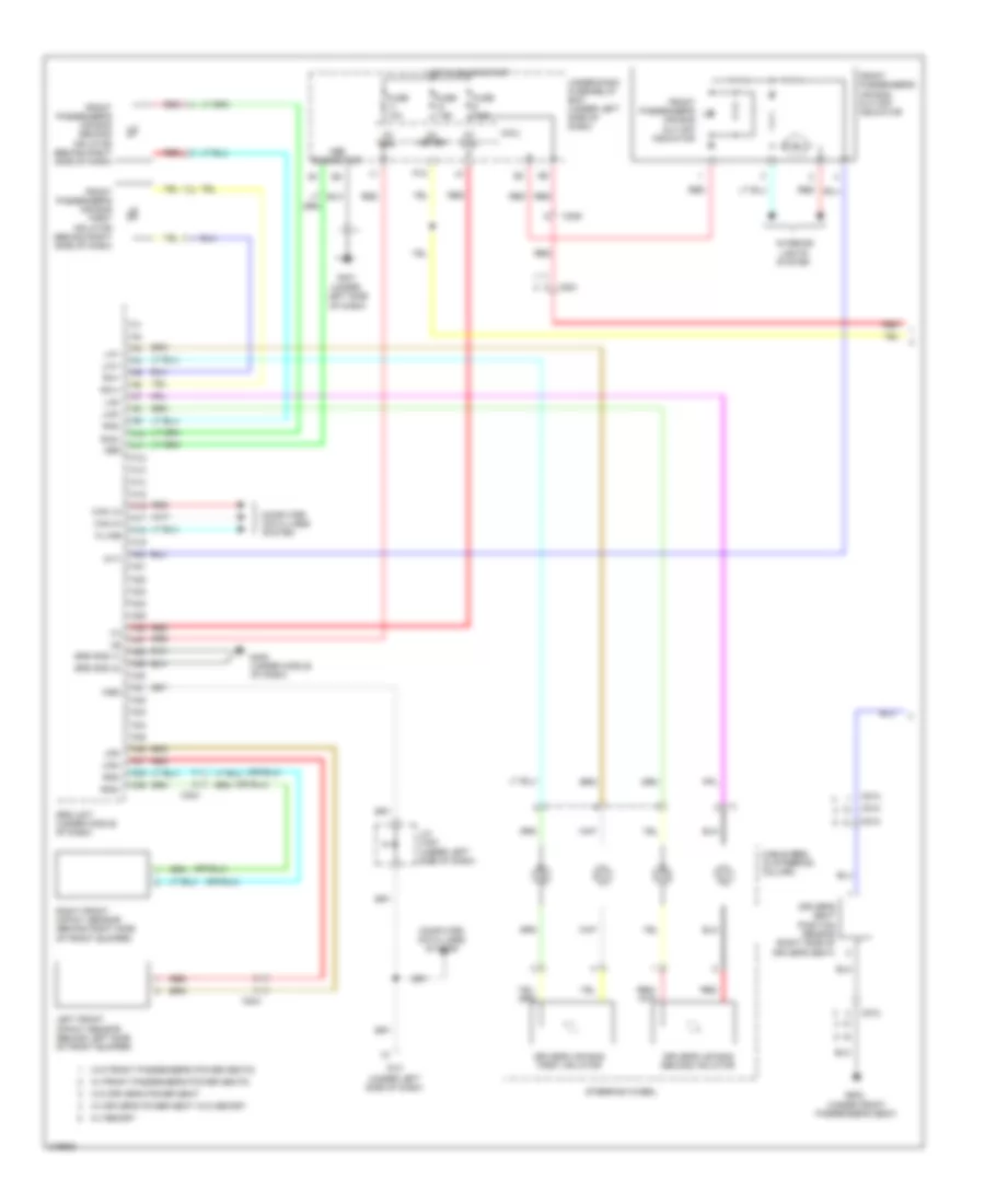 Supplemental Restraints Wiring Diagram 1 of 3 for Honda Pilot LX 2011