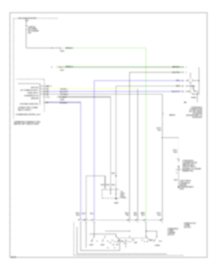 Front Wiper Washer Wiring Diagram for Honda Civic DX 1997