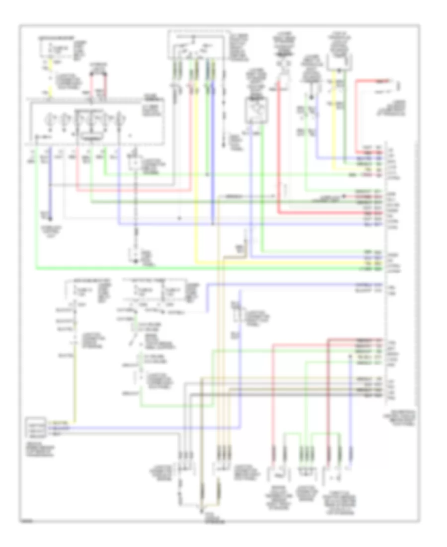 Transmission Wiring Diagram, Except HX for Honda Civic EX 1997
