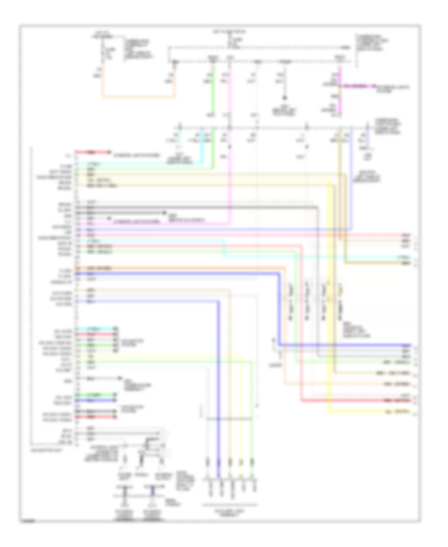 Premium Radio Wiring Diagram, with Navigation, with Amplifier (1 of 3) for Honda Civic EX 2010