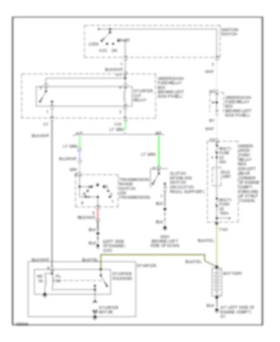 3 0L Starting Wiring Diagram Except Hybrid for Honda Accord 2007