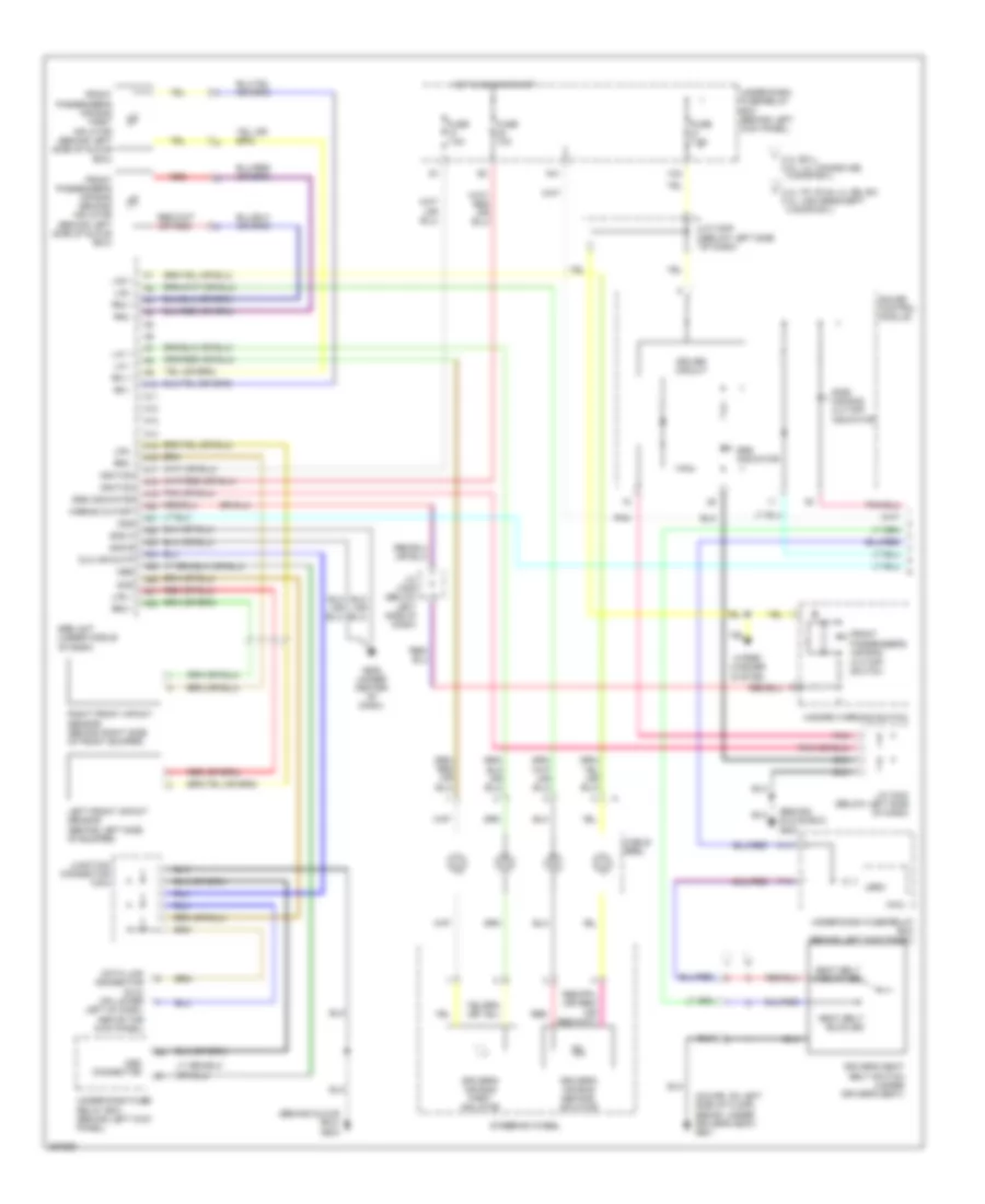 Supplemental Restraints Wiring Diagram Except Hybrid 1 of 2 for Honda Accord 2007