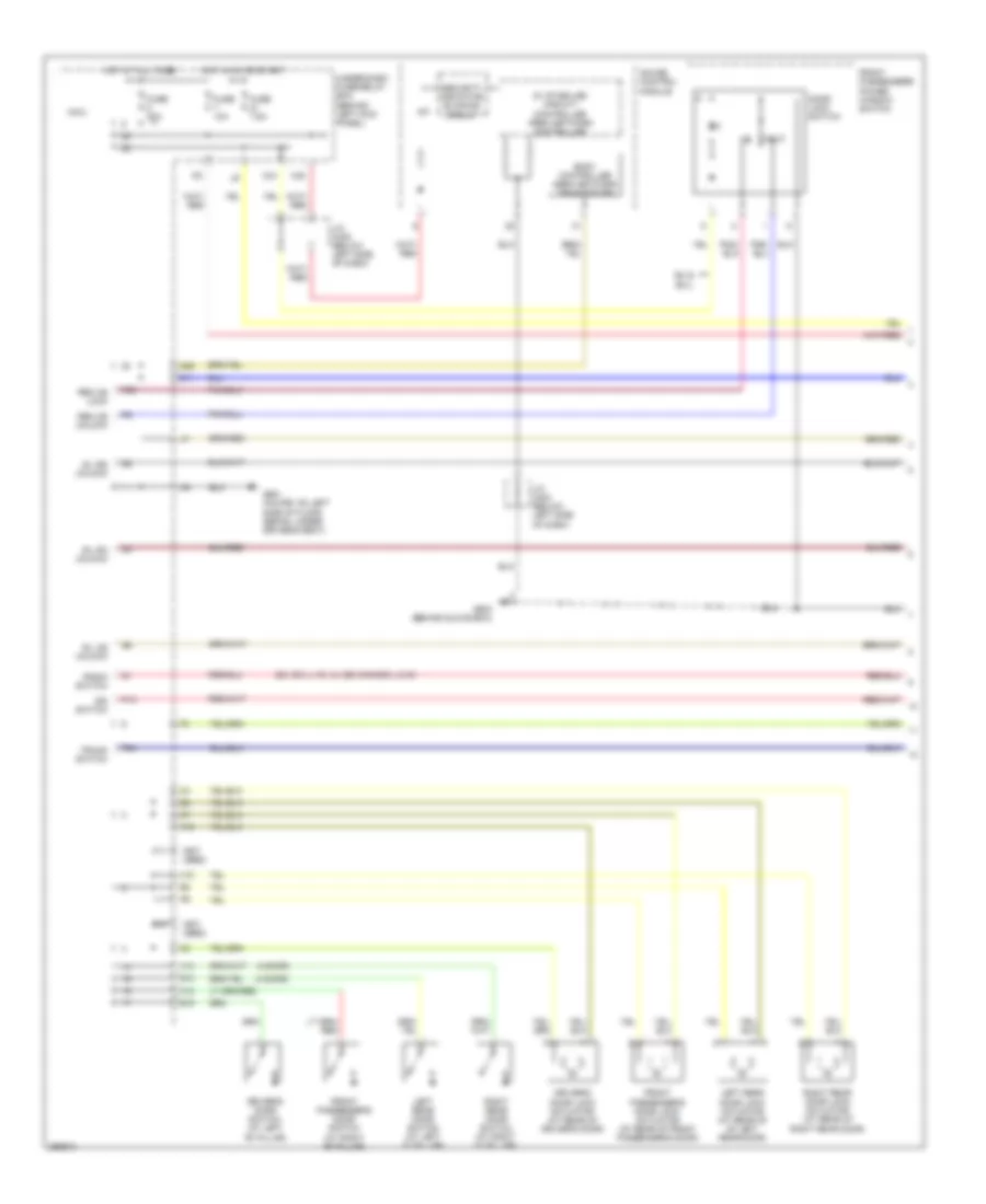 Forced Entry Wiring Diagram, Except Hybrid without Accessory (1 of 2) for Honda Accord 2007