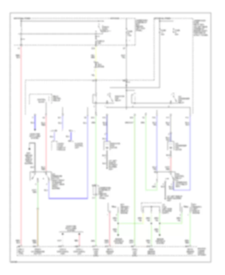 3.0L, Cooling Fan Wiring Diagram, Except Hybrid for Honda Accord 2007