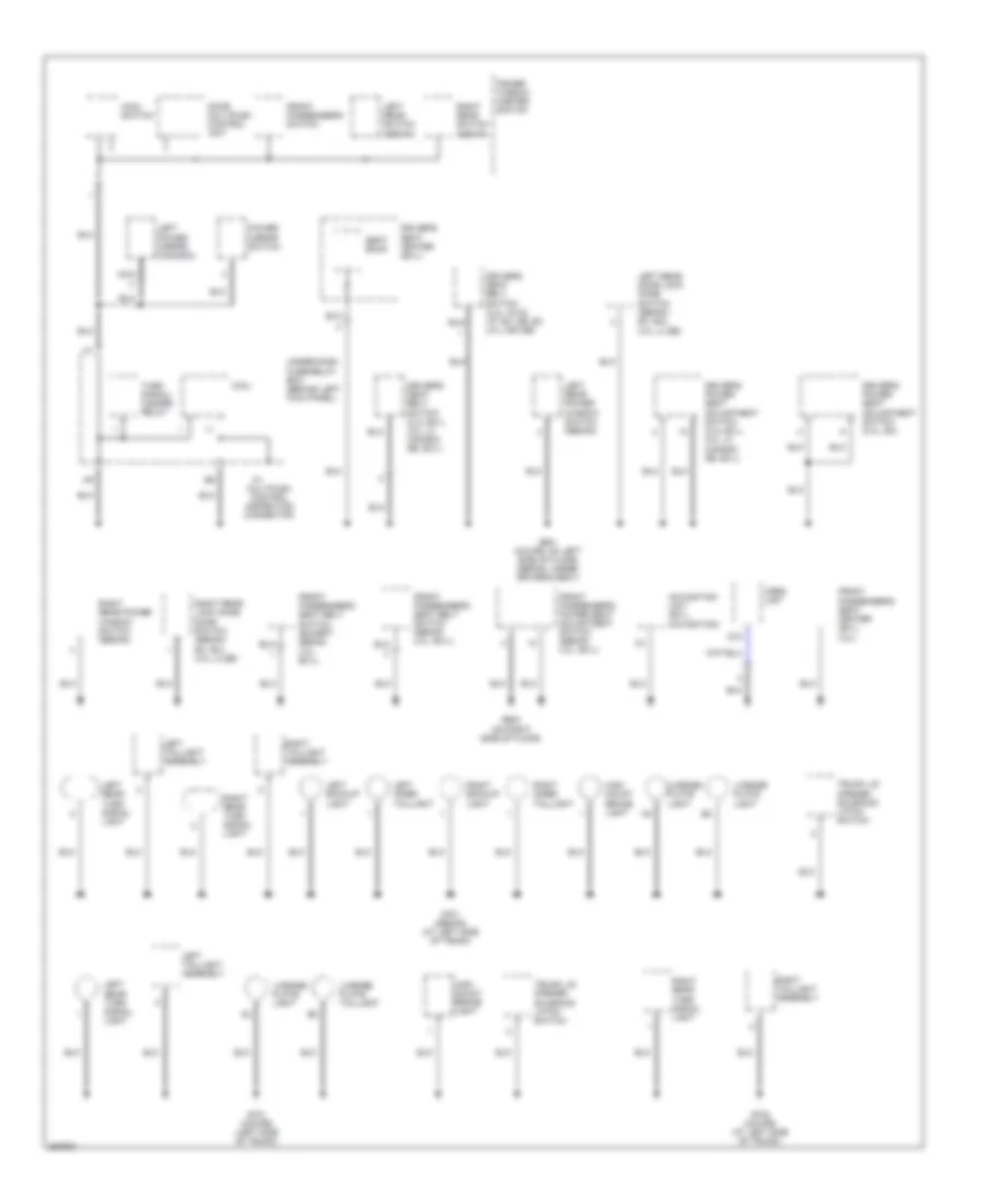 Ground Distribution Wiring Diagram, Except Hybrid (4 of 4) for Honda Accord 2007