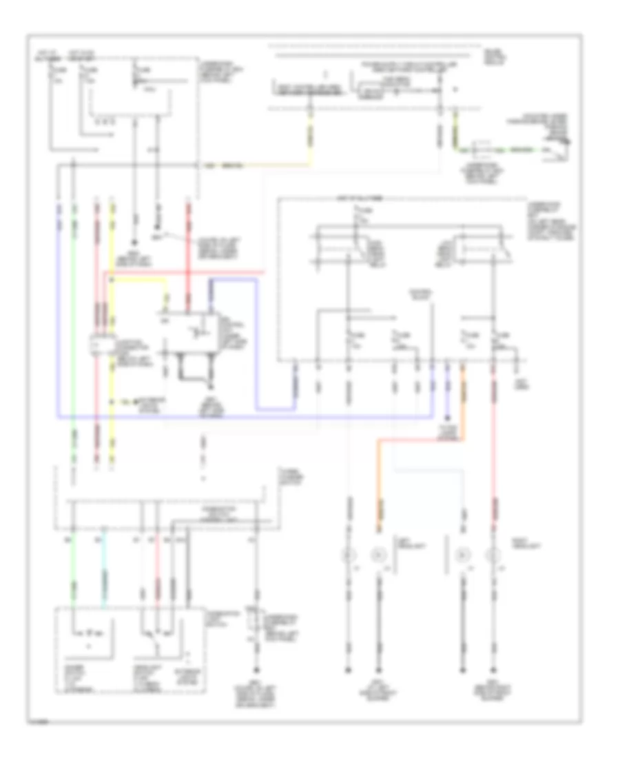 Headlamps Wiring Diagram Except Hybrid USA for Honda Accord 2007