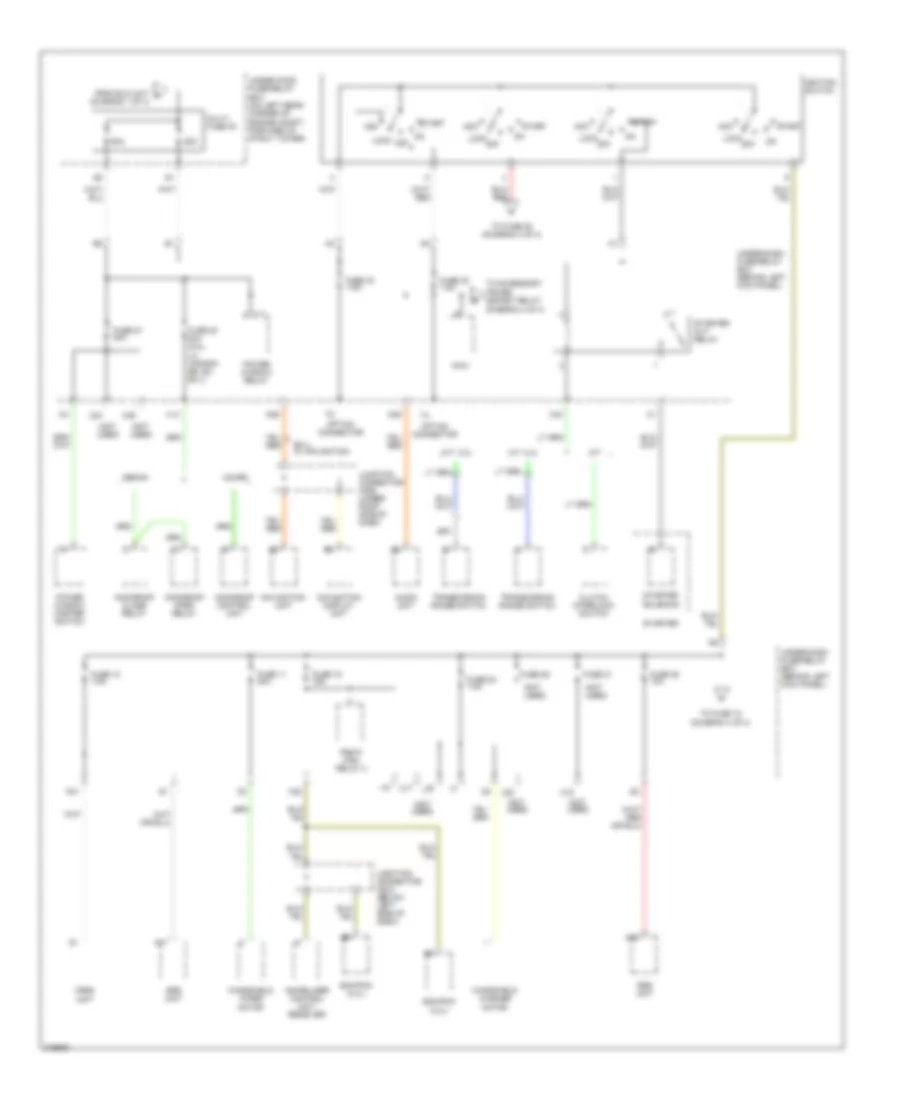 Power Distribution Wiring Diagram, Except Hybrid (2 of 4) for Honda Accord 2007