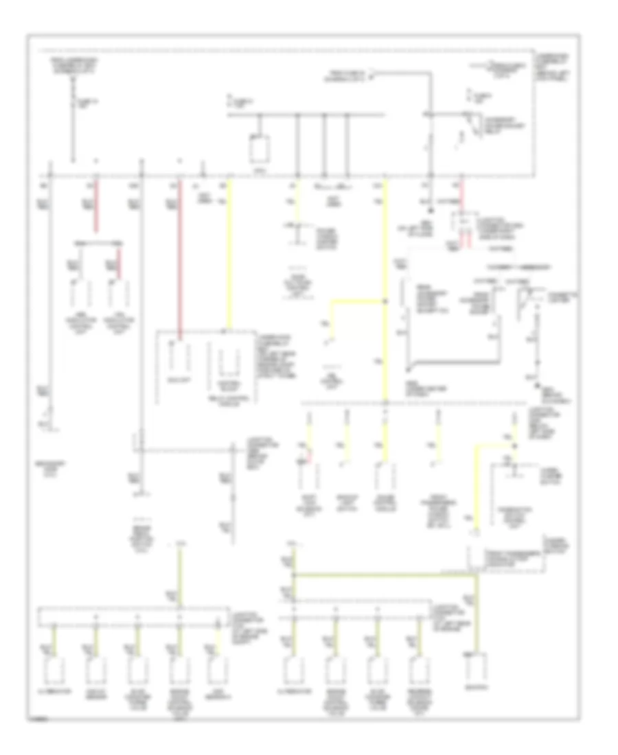 Power Distribution Wiring Diagram Except Hybrid 4 of 4 for Honda Accord 2007