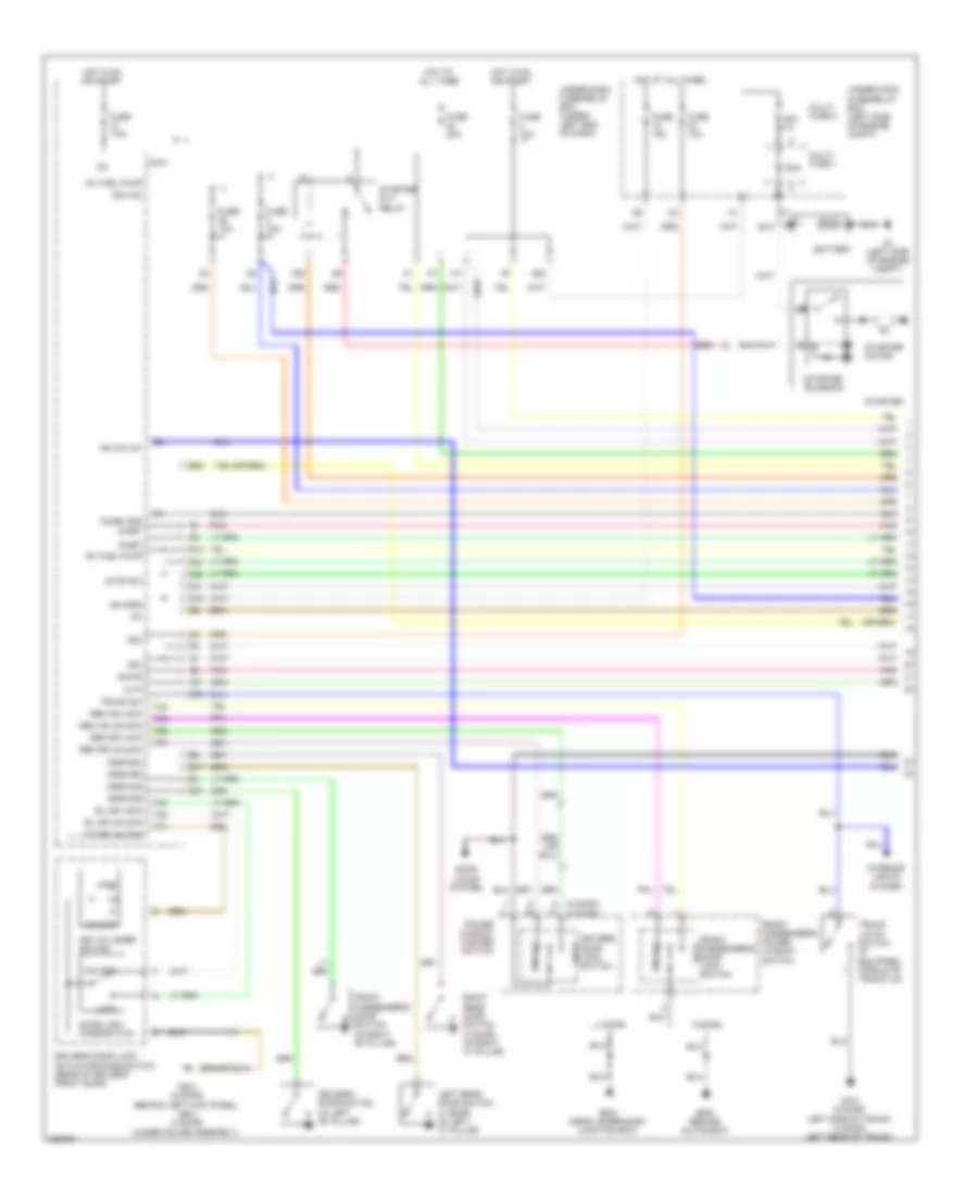 1.8L, Remote Starting Wiring Diagram (1 of 3) for Honda Civic GX 2010