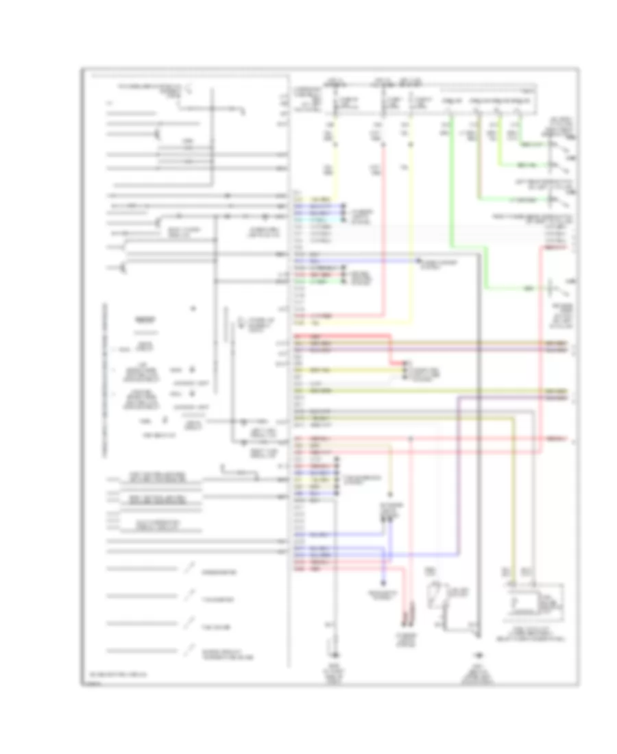 Instrument Cluster Wiring Diagram 1 of 2 for Honda Ridgeline RT 2011