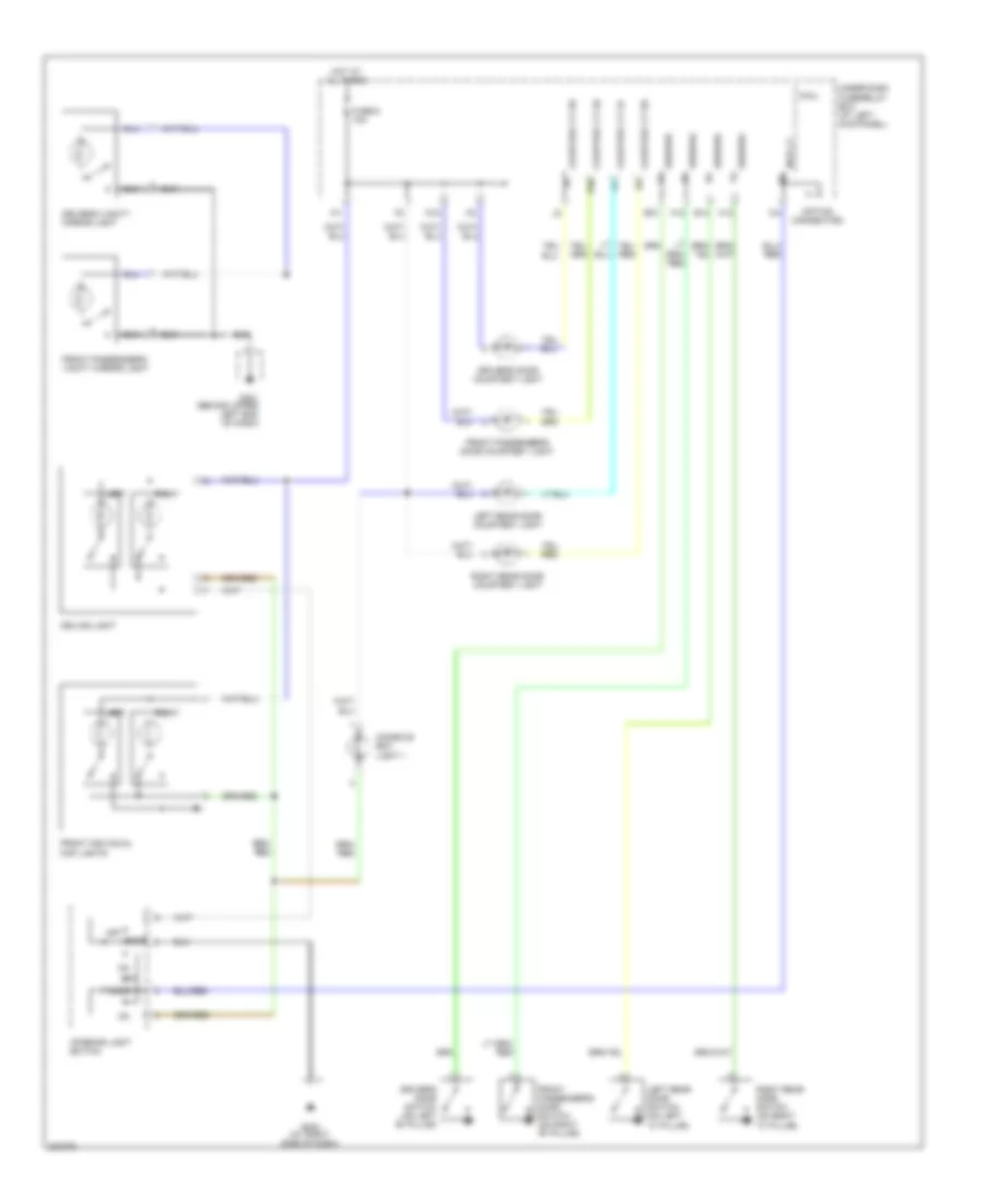 Courtesy Lamps Wiring Diagram for Honda Ridgeline RT 2011