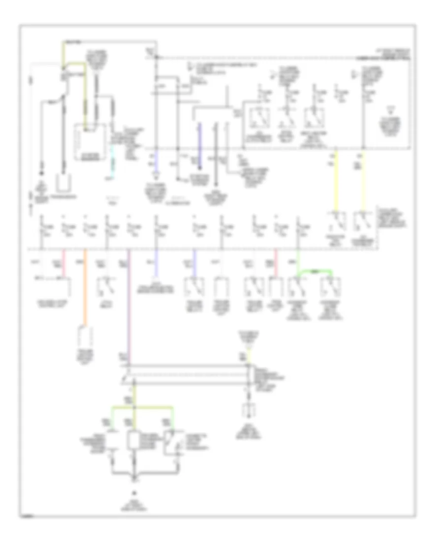 Power Distribution Wiring Diagram 1 of 5 for Honda Ridgeline RT 2011