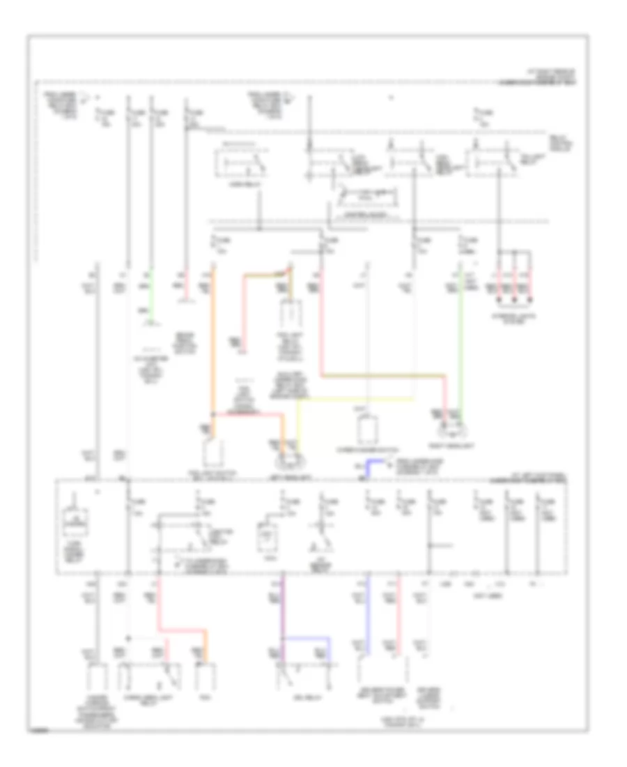 Power Distribution Wiring Diagram (2 of 5) for Honda Ridgeline RT 2011