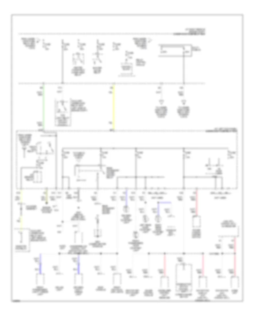 Power Distribution Wiring Diagram (3 of 5) for Honda Ridgeline RT 2011