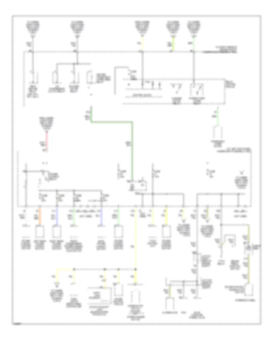 Power Distribution Wiring Diagram 4 of 5 for Honda Ridgeline RT 2011